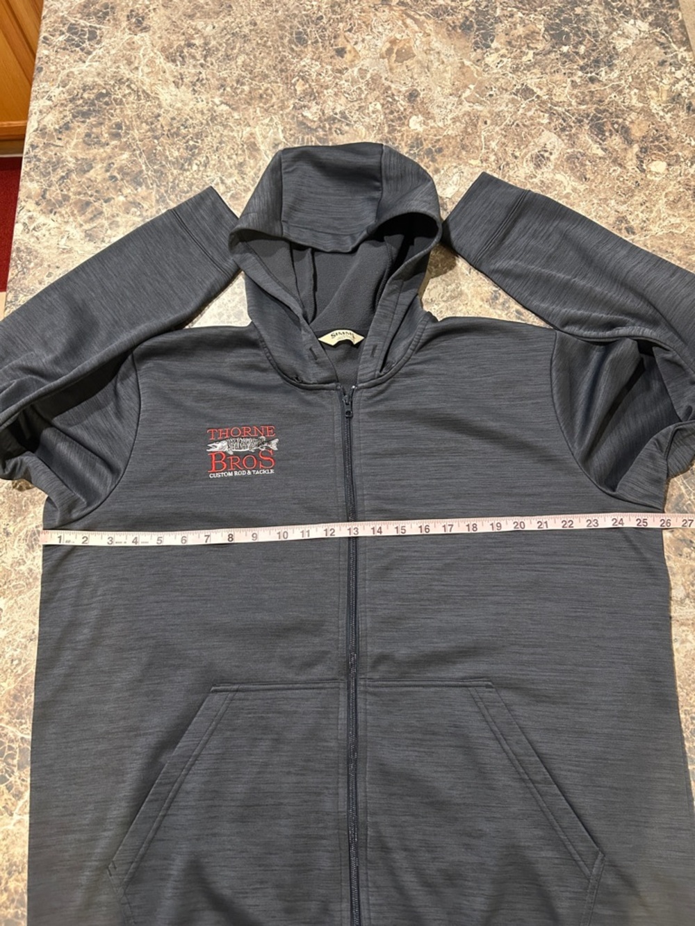 Simms Fishing Hoodie Sweatshirt XL - Picture 6 of 7